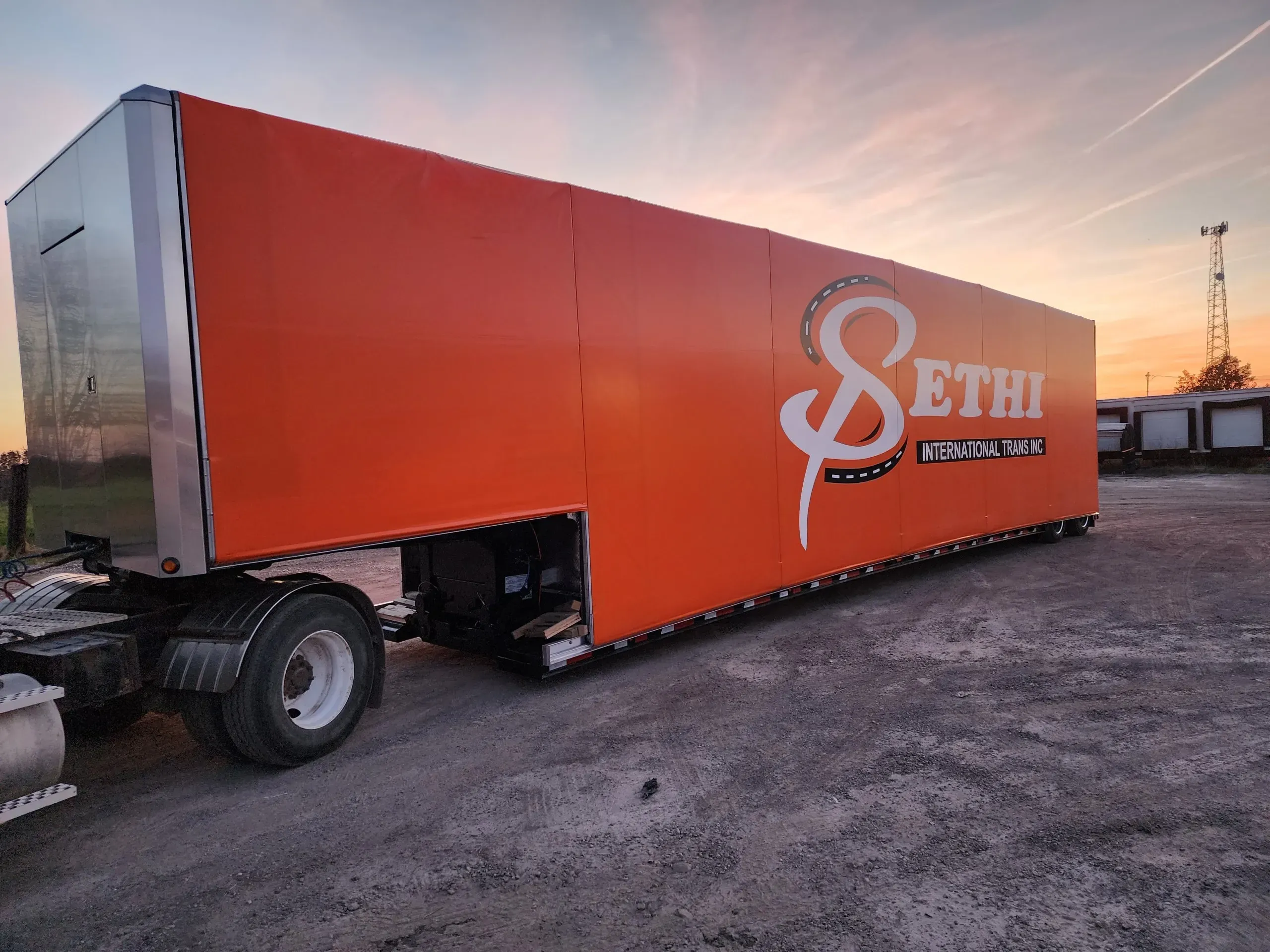 Custom Trailer tarp system by Titan Tarp Systems