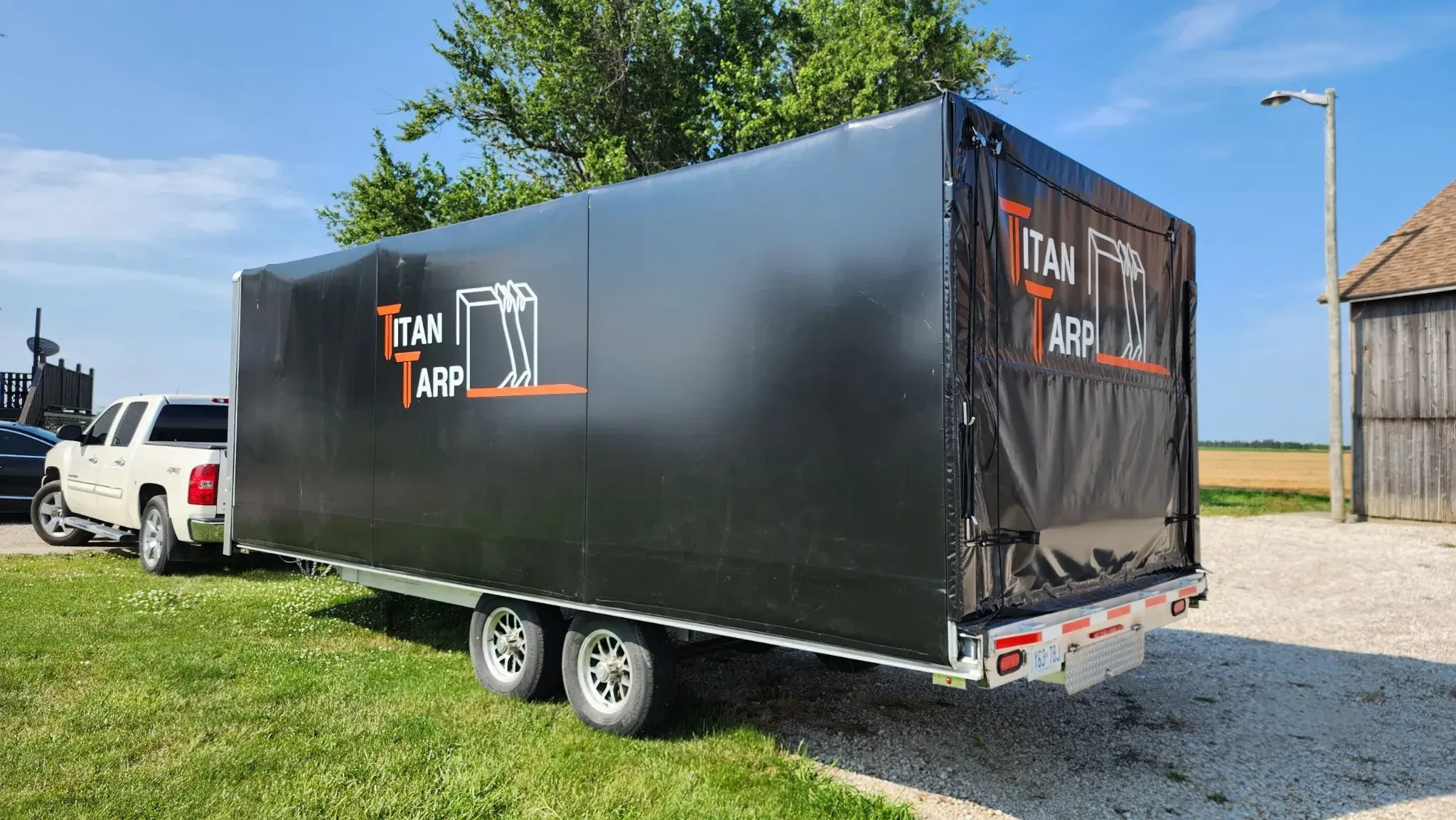 Utility Trailer tarp system by Titan Tarp Systems